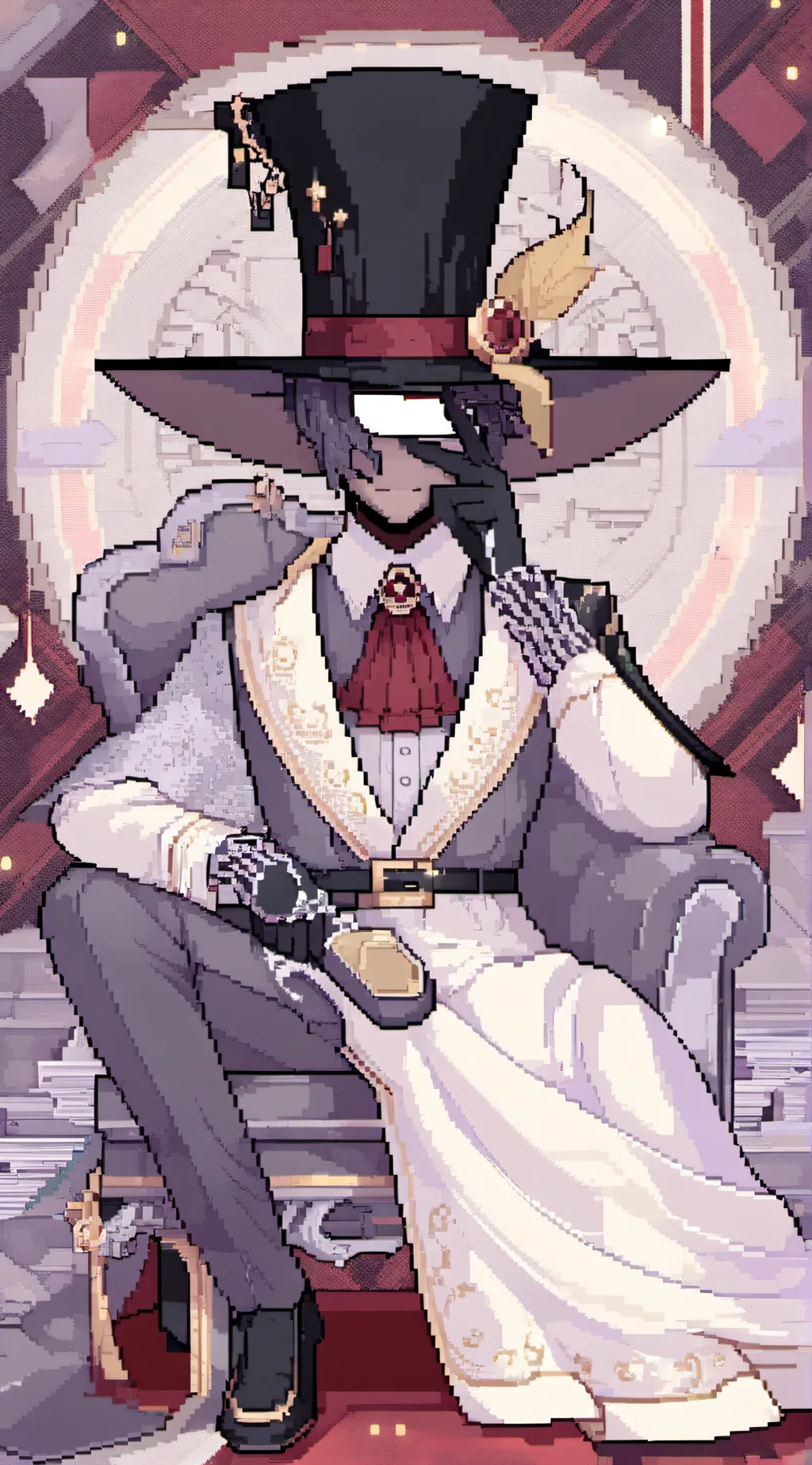 ai character: 👁️Bill cipher👁️ background