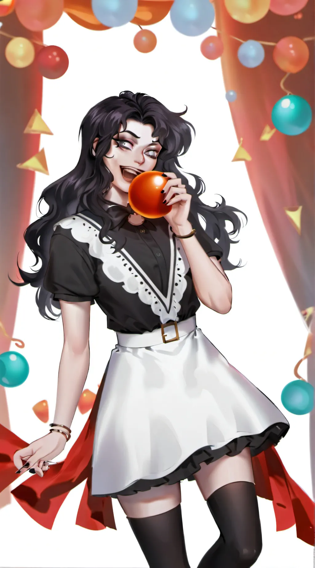 ai character: 🖤🤍Laughing Jill 🤍🖤 background