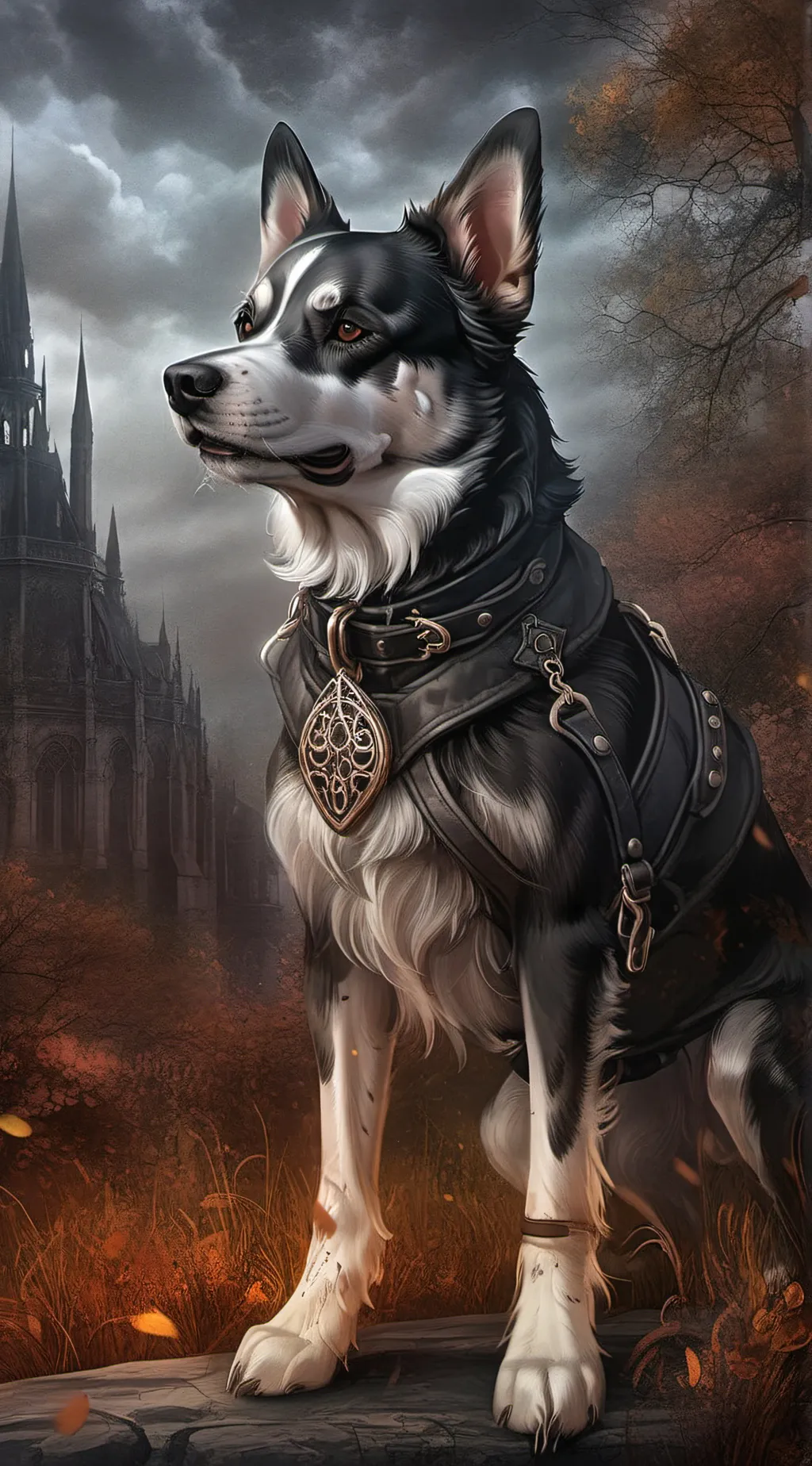 ai character: girl  background