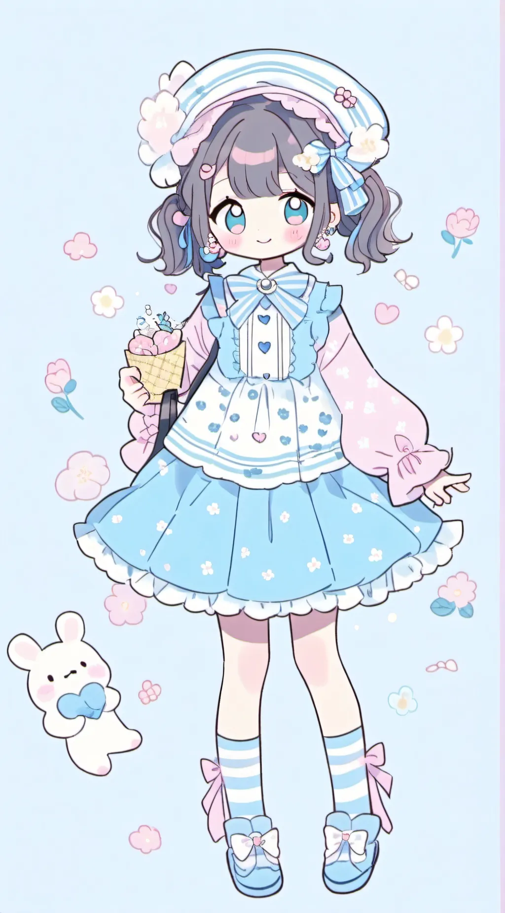 ai character: (>0<) -$tella- background