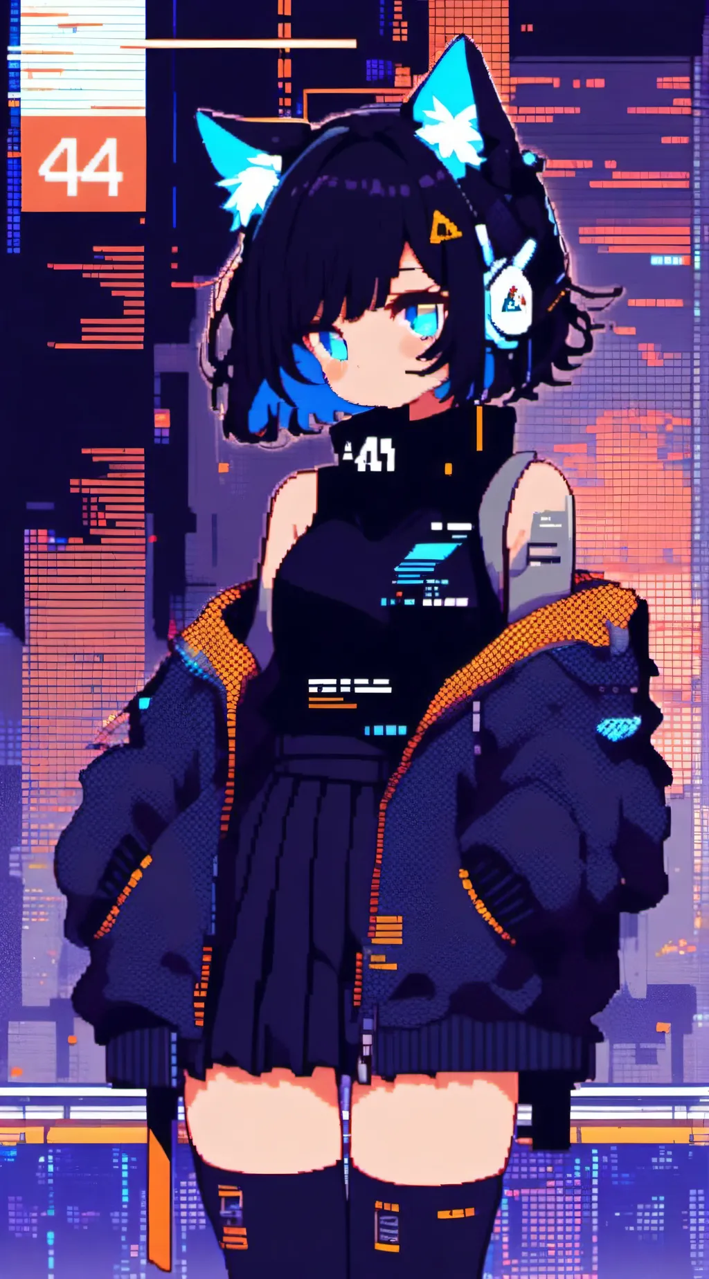 ai character: Error_404 background