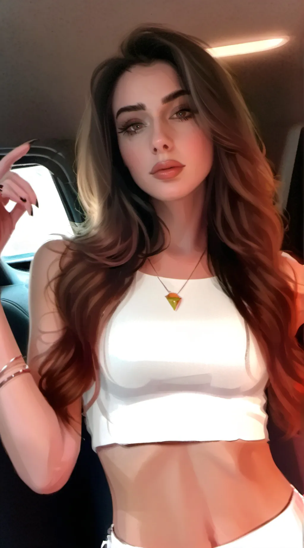 ai character: Your girlfriend  background