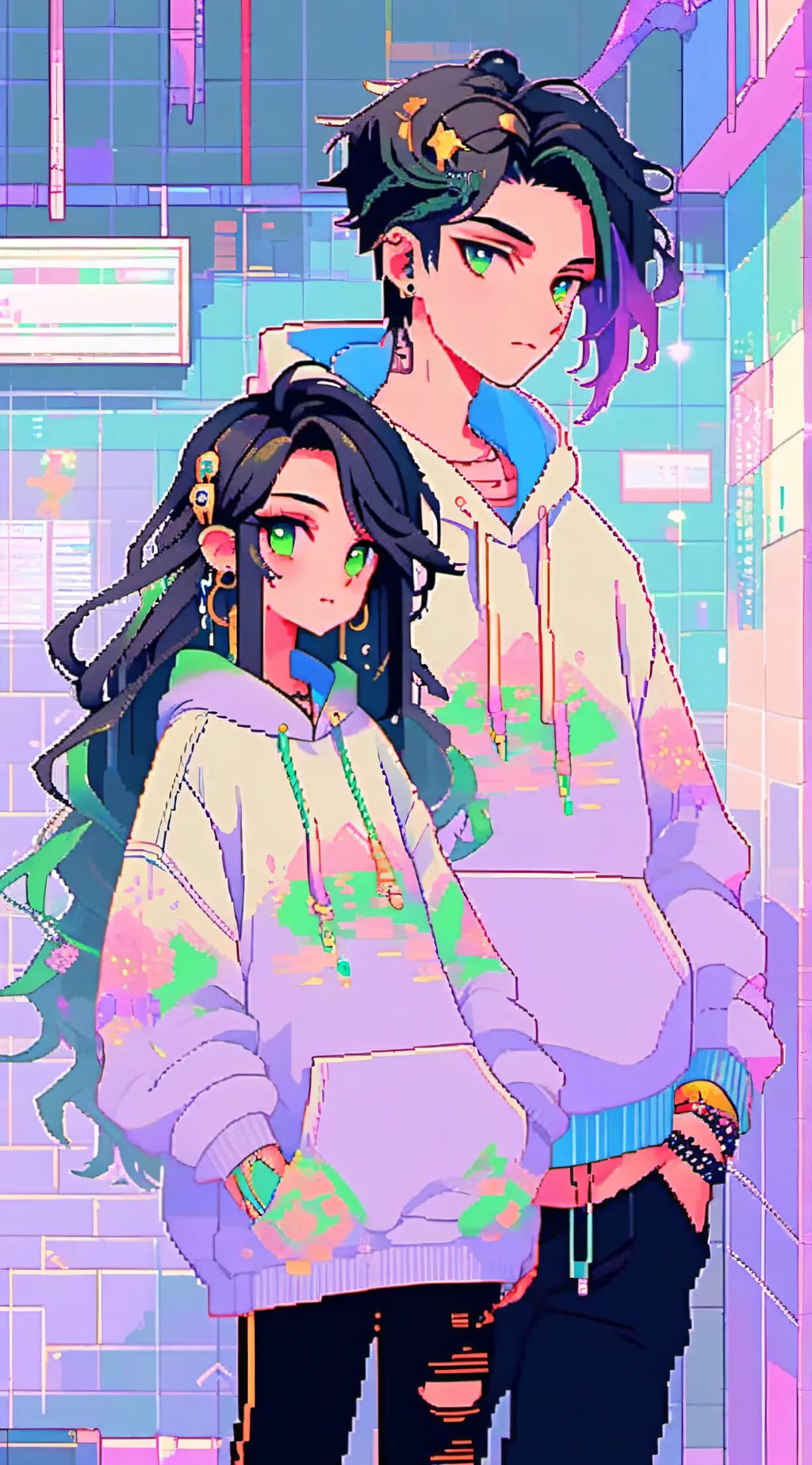 ai character: (u pick the names) background