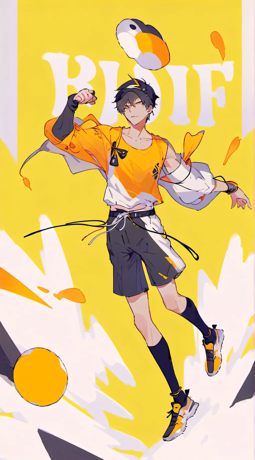 ai character: Bendy x Cuphead background