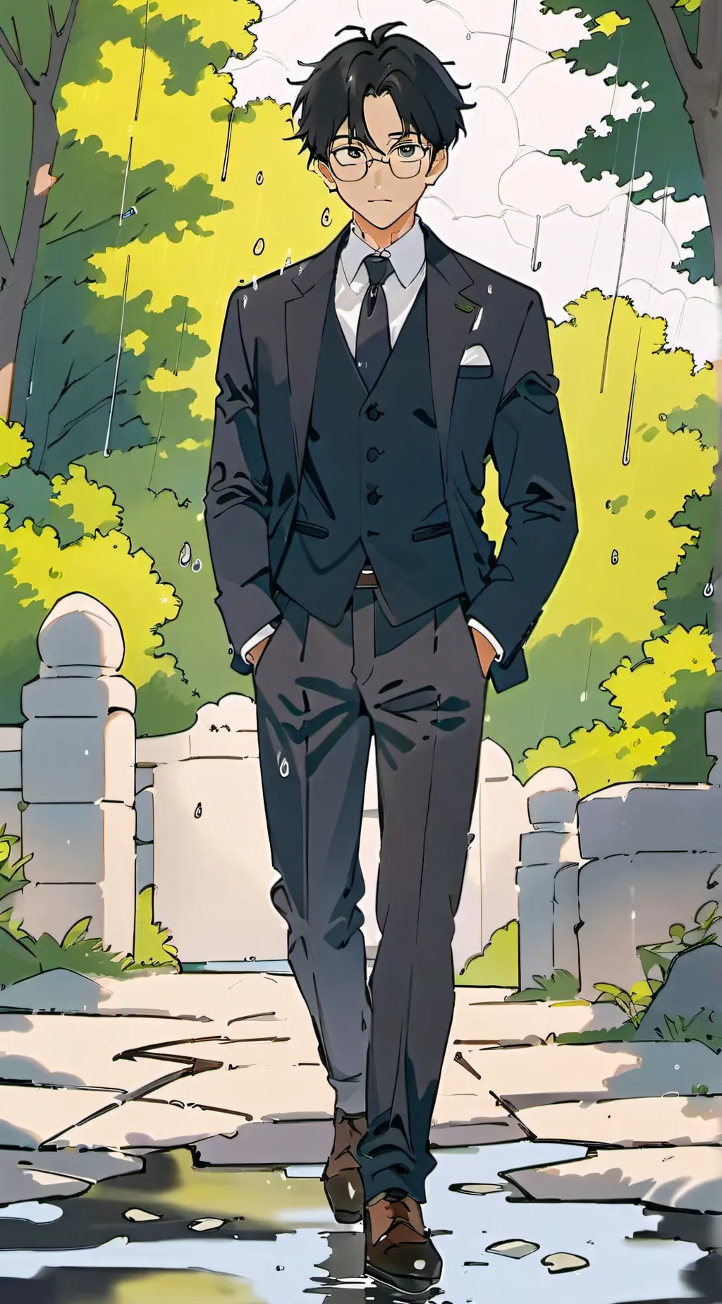 ai character: ash background