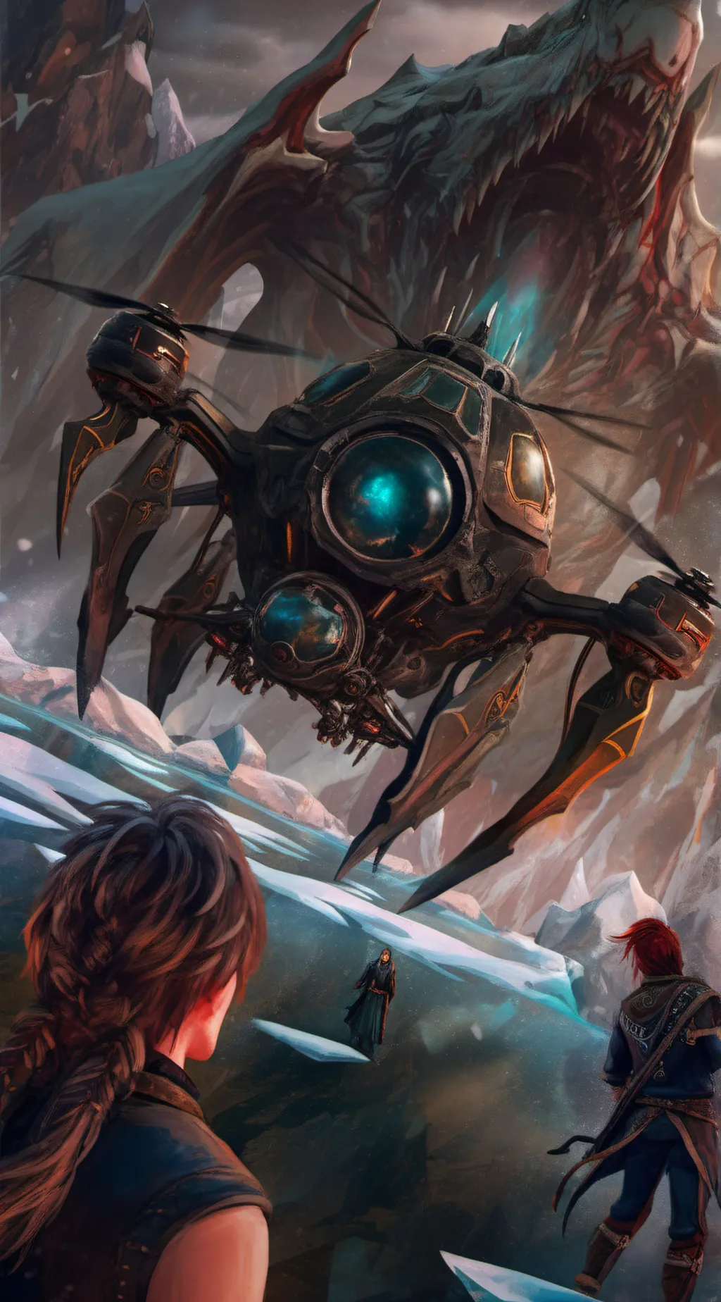 ai character: Murder drones background