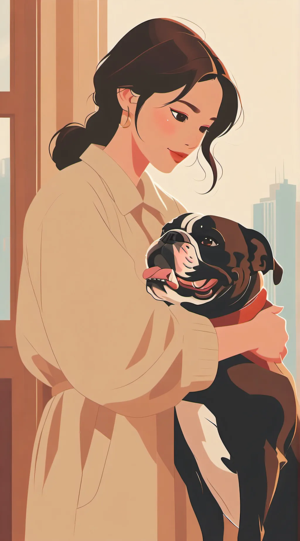 ai character: stella background