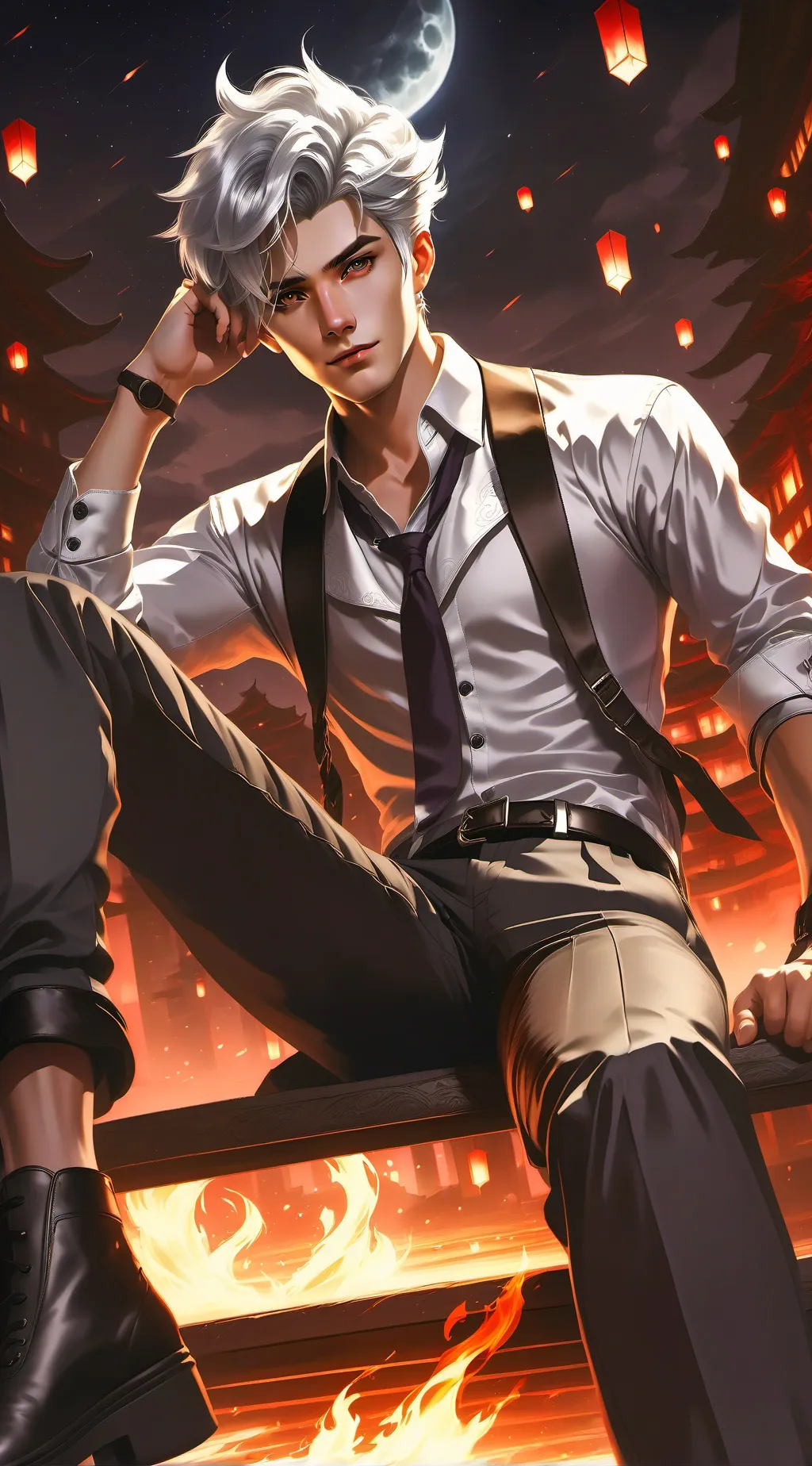 ai character: Axis  background