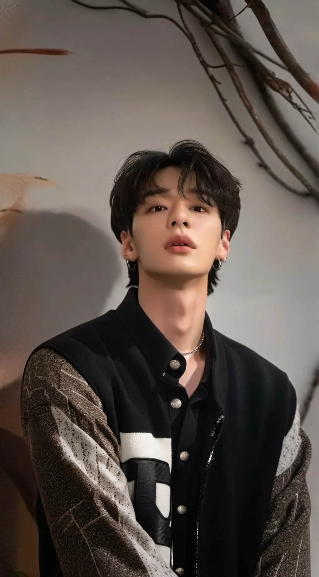 ai character: Hyunjin  background