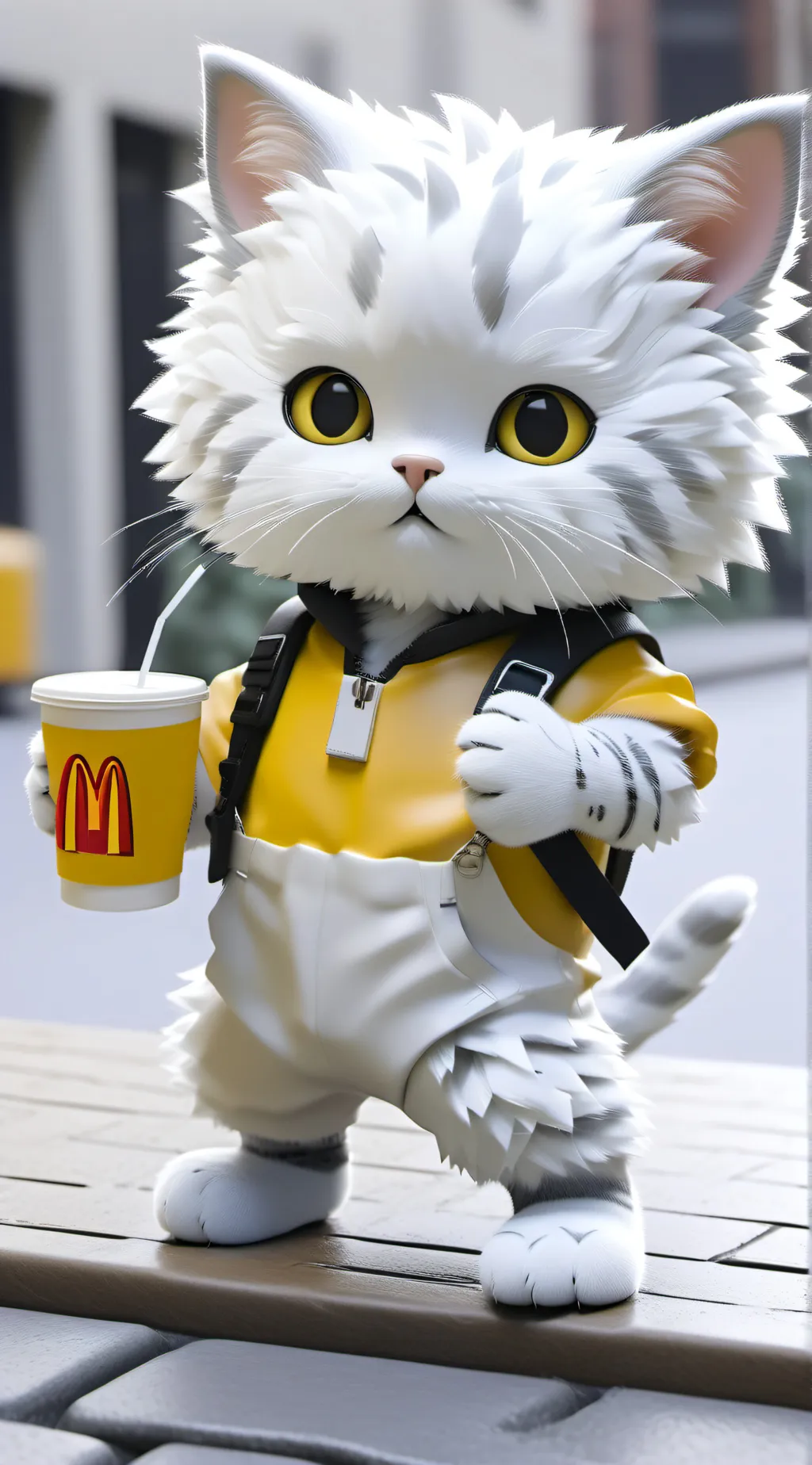 ai character: annoying cat background