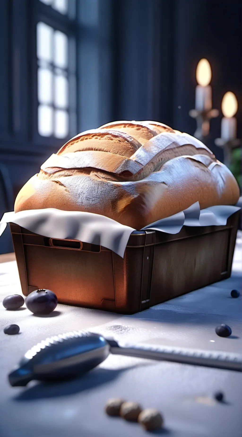 ai character: Bread background
