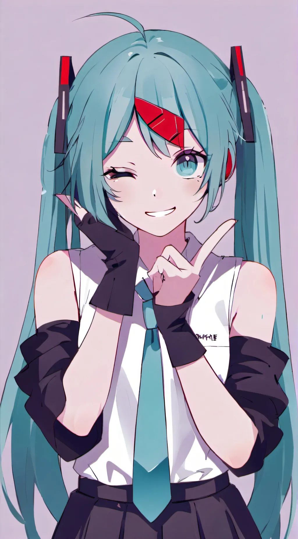 ai character: miku and teto background