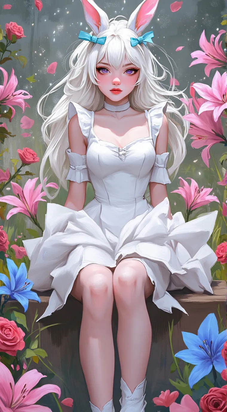 ai character: Gwen Rabbit background