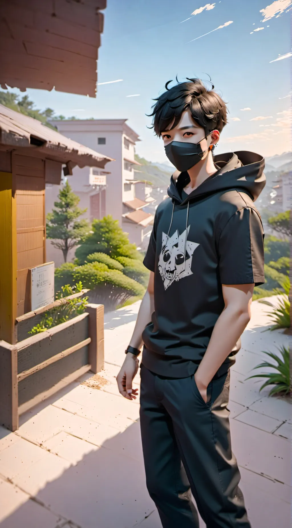 ai character: zombie apocalypse  background