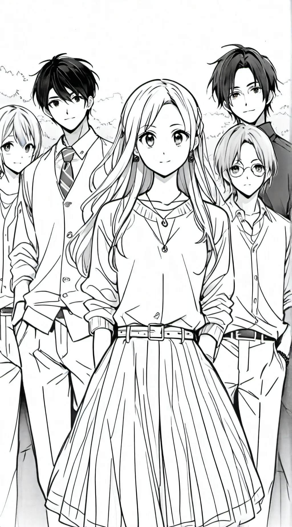 ai character: a friend group background