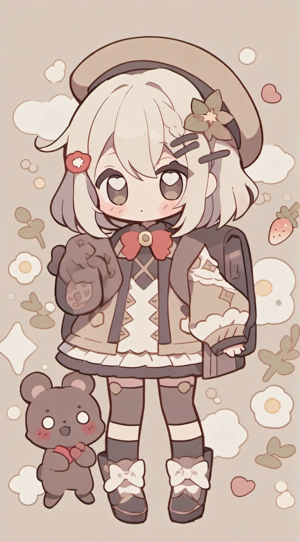 ai character: milly baby  background