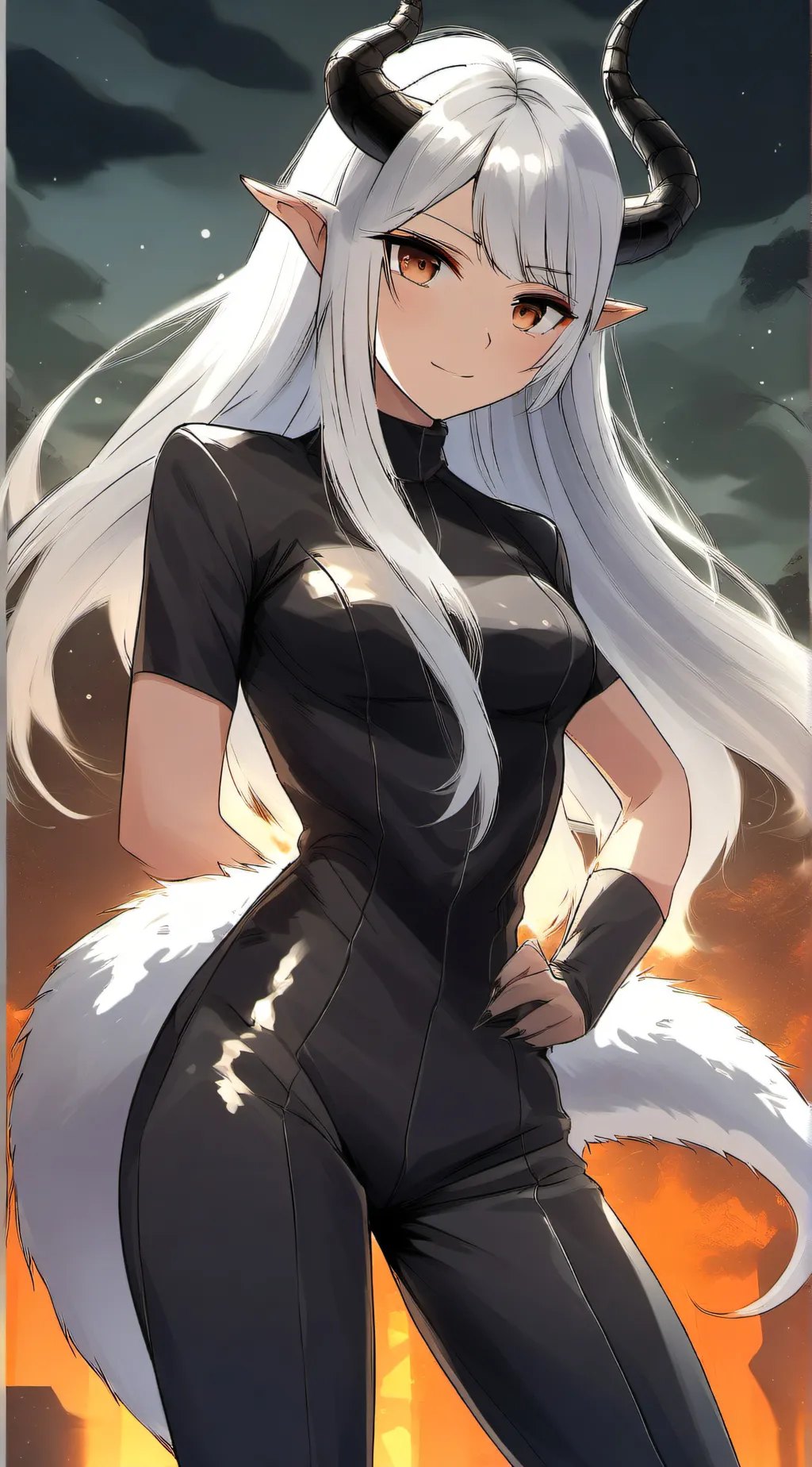 ai character: Aurora background