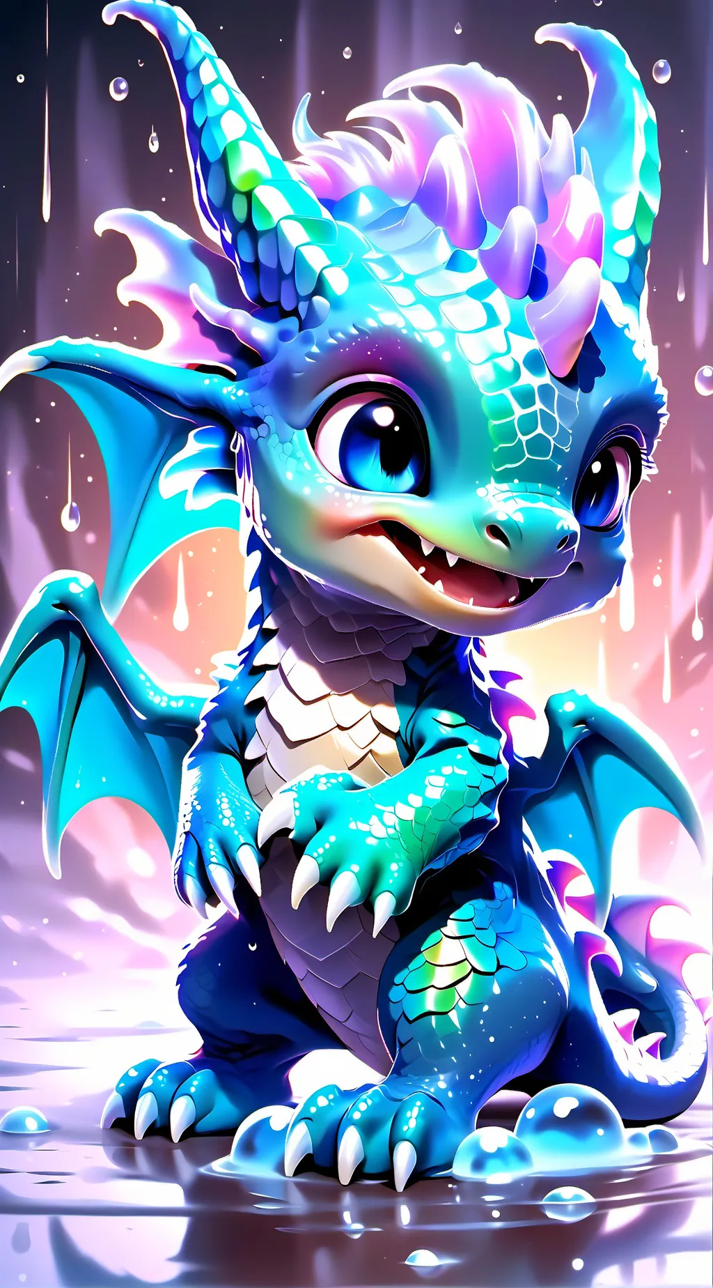 ai character: BABY DRAGON DEATH background