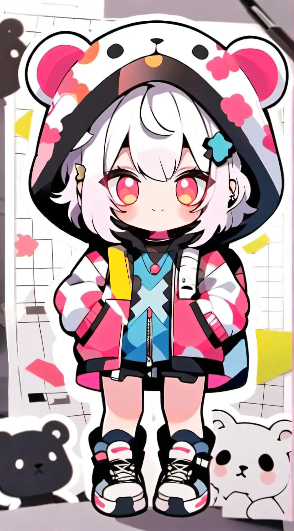 ai character: tiny little baby background