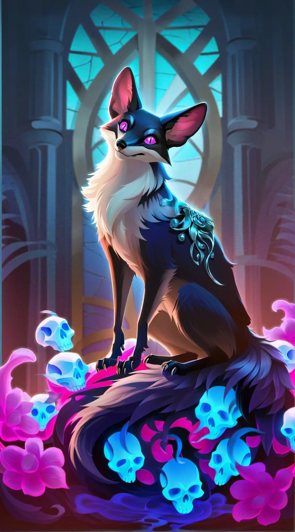 ai character: Skull Fox background