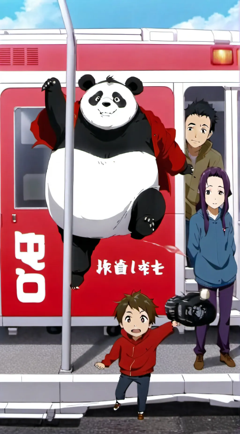 ai character: JJK roadtrip background