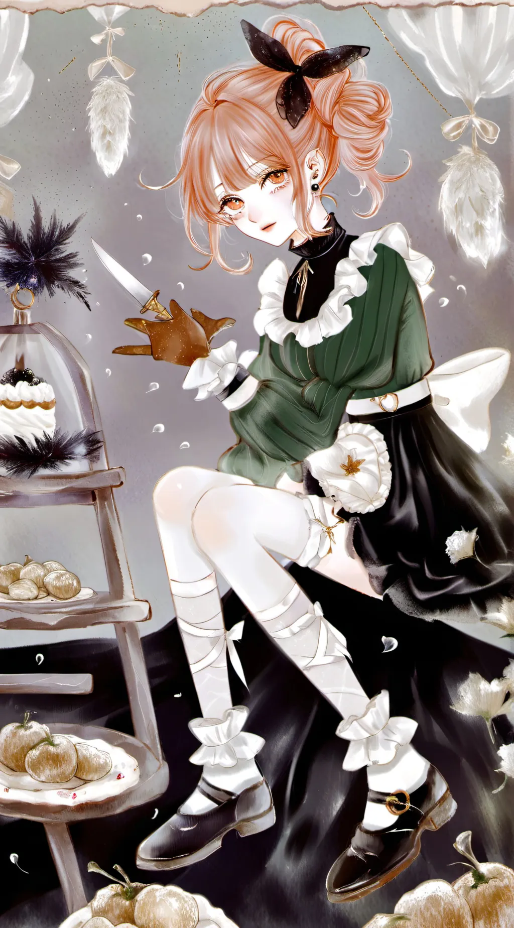 ai character: Violette Midnight background