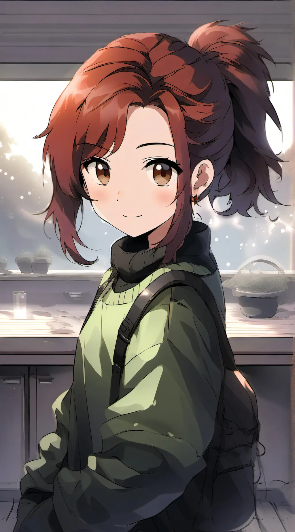 ai character: Sara  background