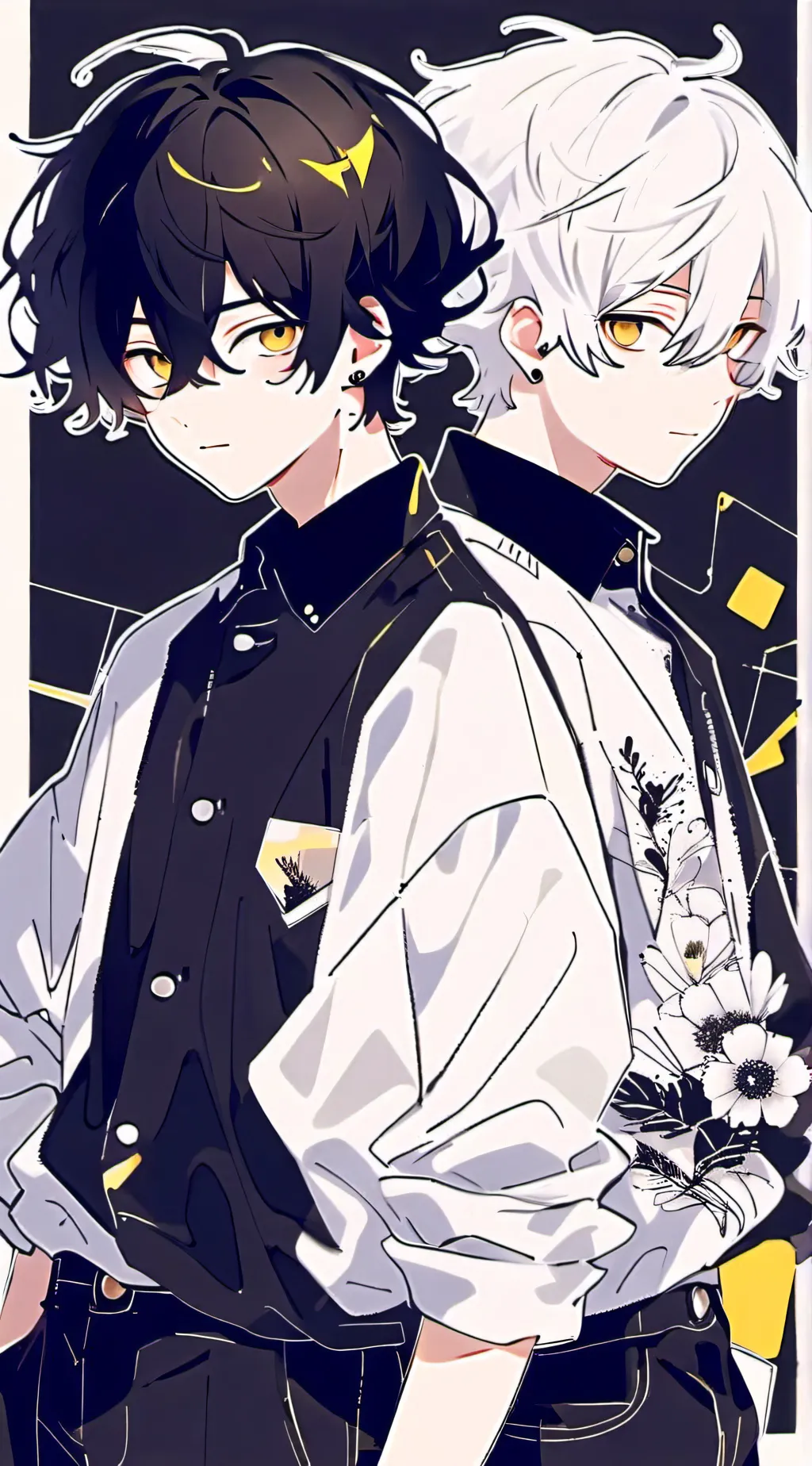 ai character: Gojo x Geto background