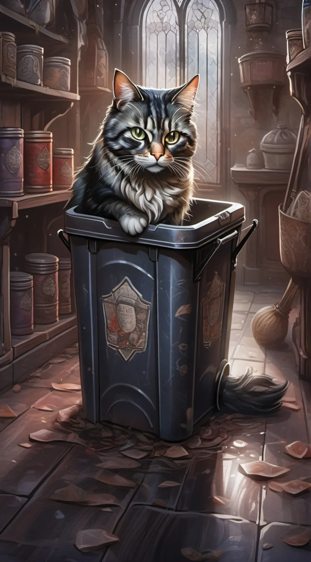 ai character: Cat background