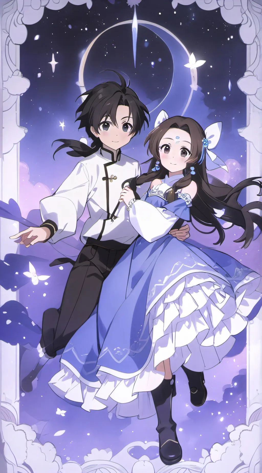 ai character: ang and katara  background