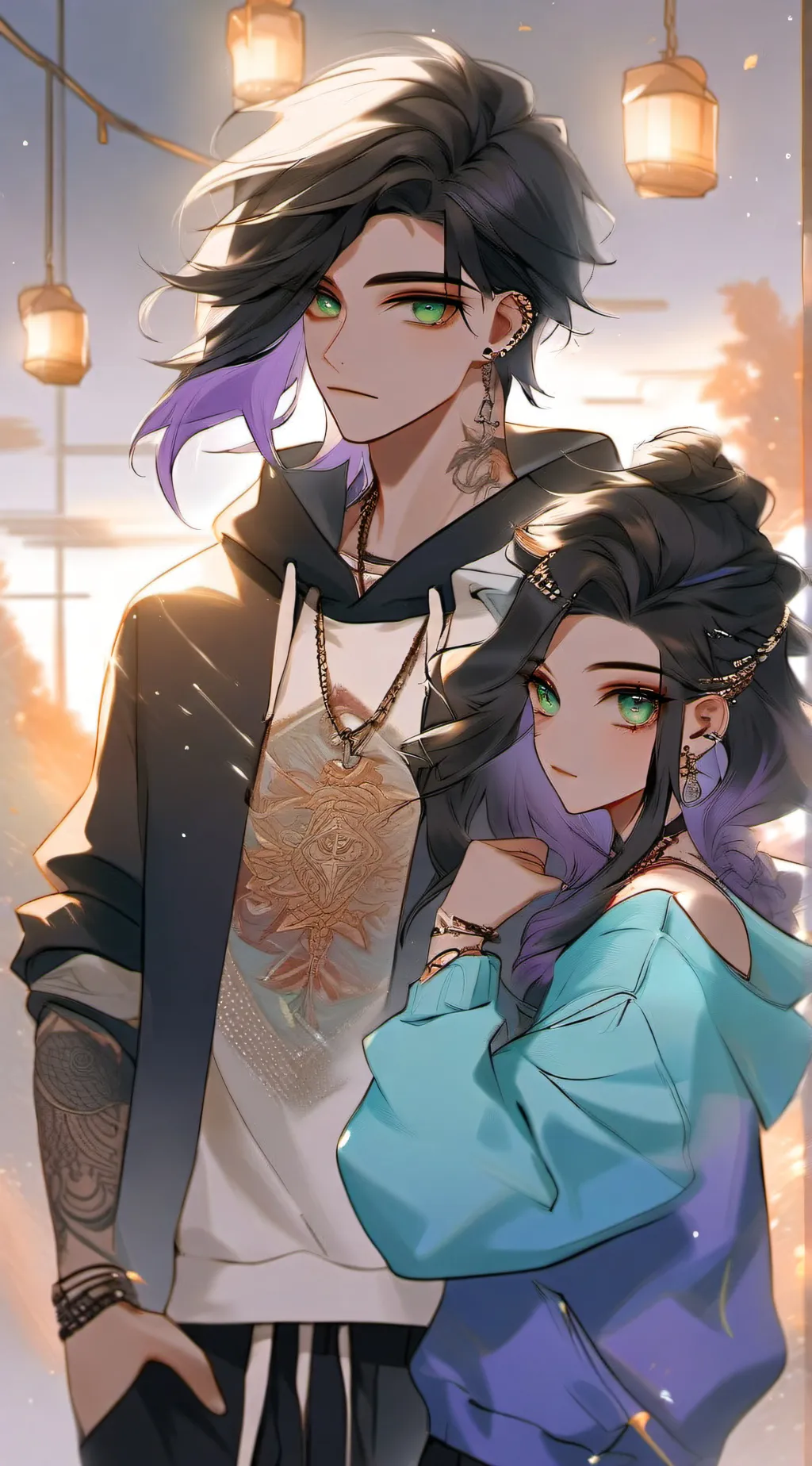 ai character: Alli and Alexander background