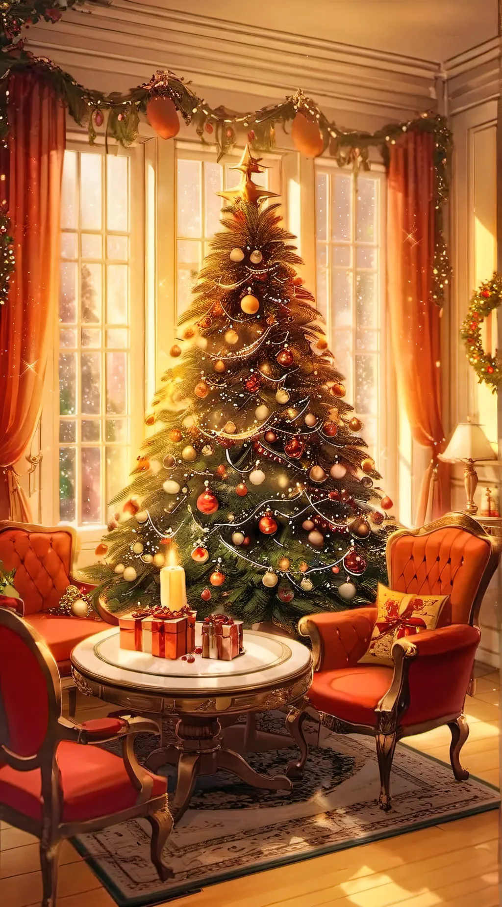 ai character: FPE Christmas! background