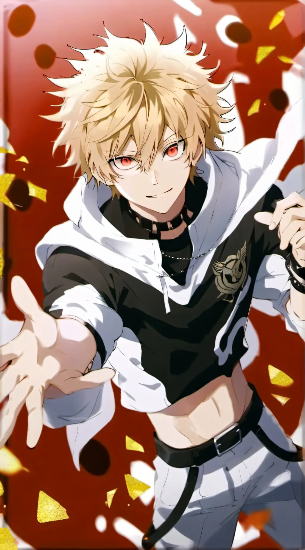 ai character: bakugo Adult Au background