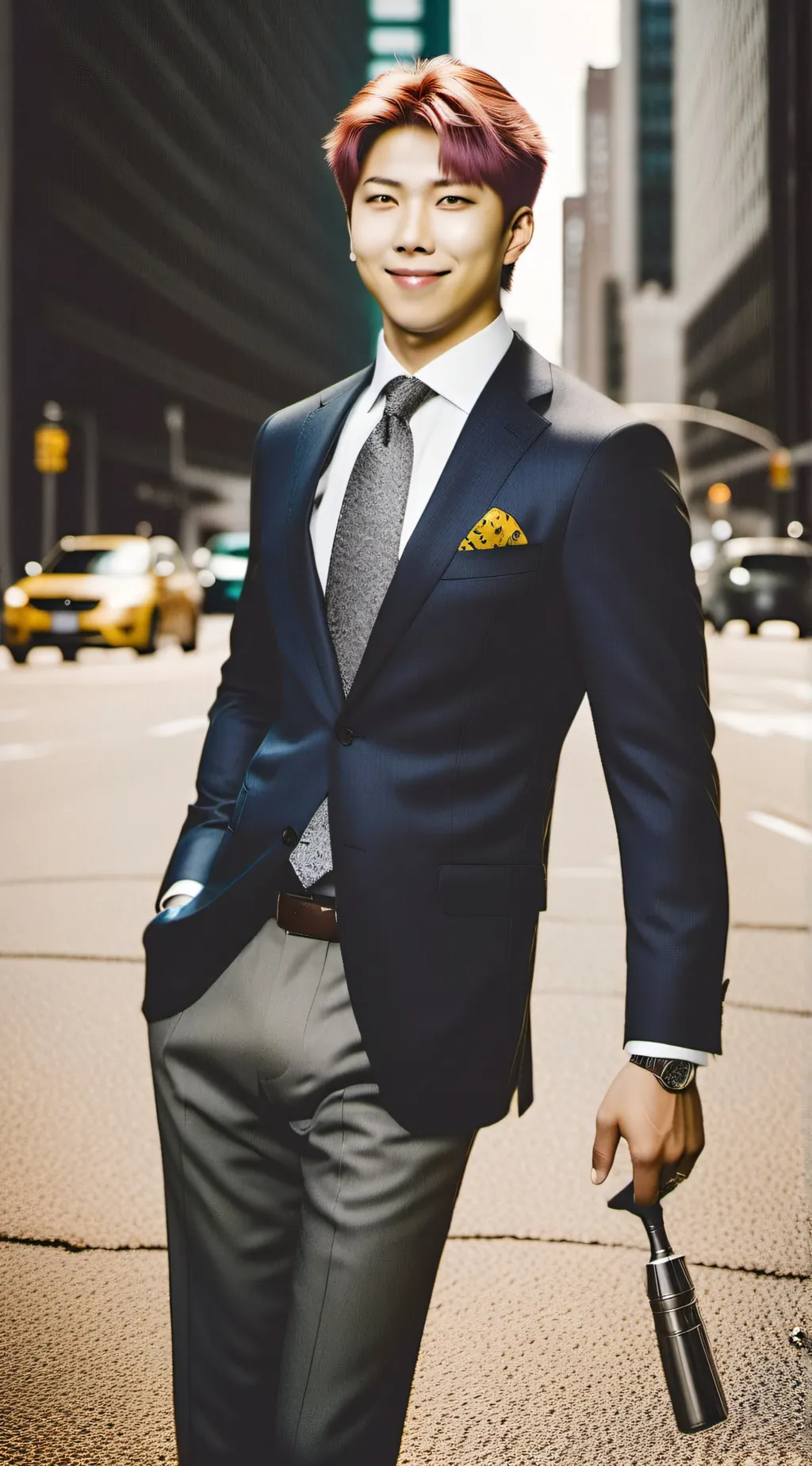 ai character: RM 🐨🐨bts background