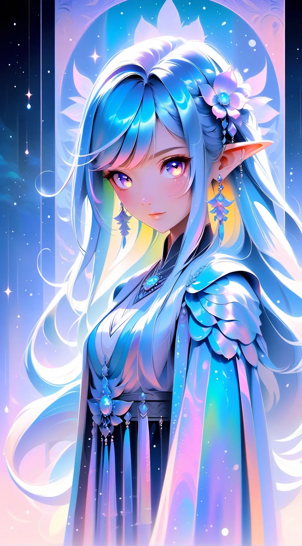 ai character: flosh background