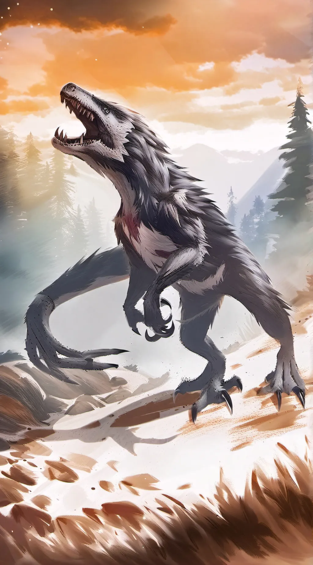 ai character: Chupacabra background