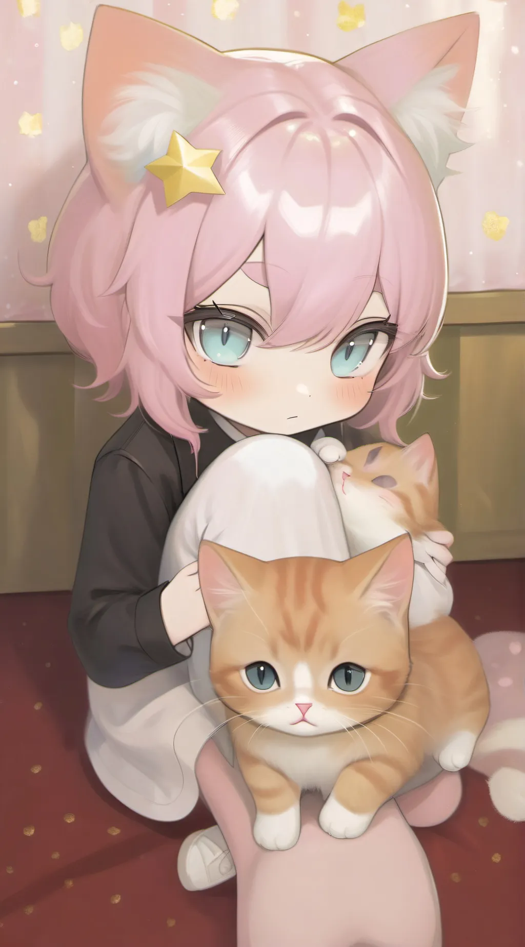 ai character: Rouge the cat. background