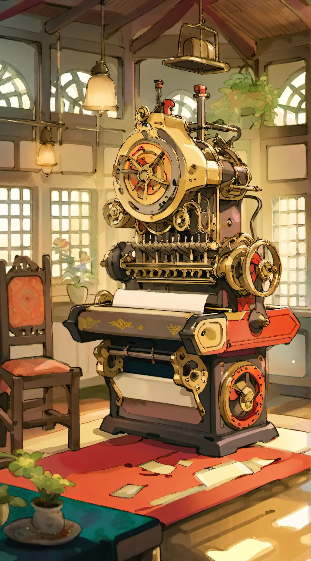 ai character: Transform Machine background