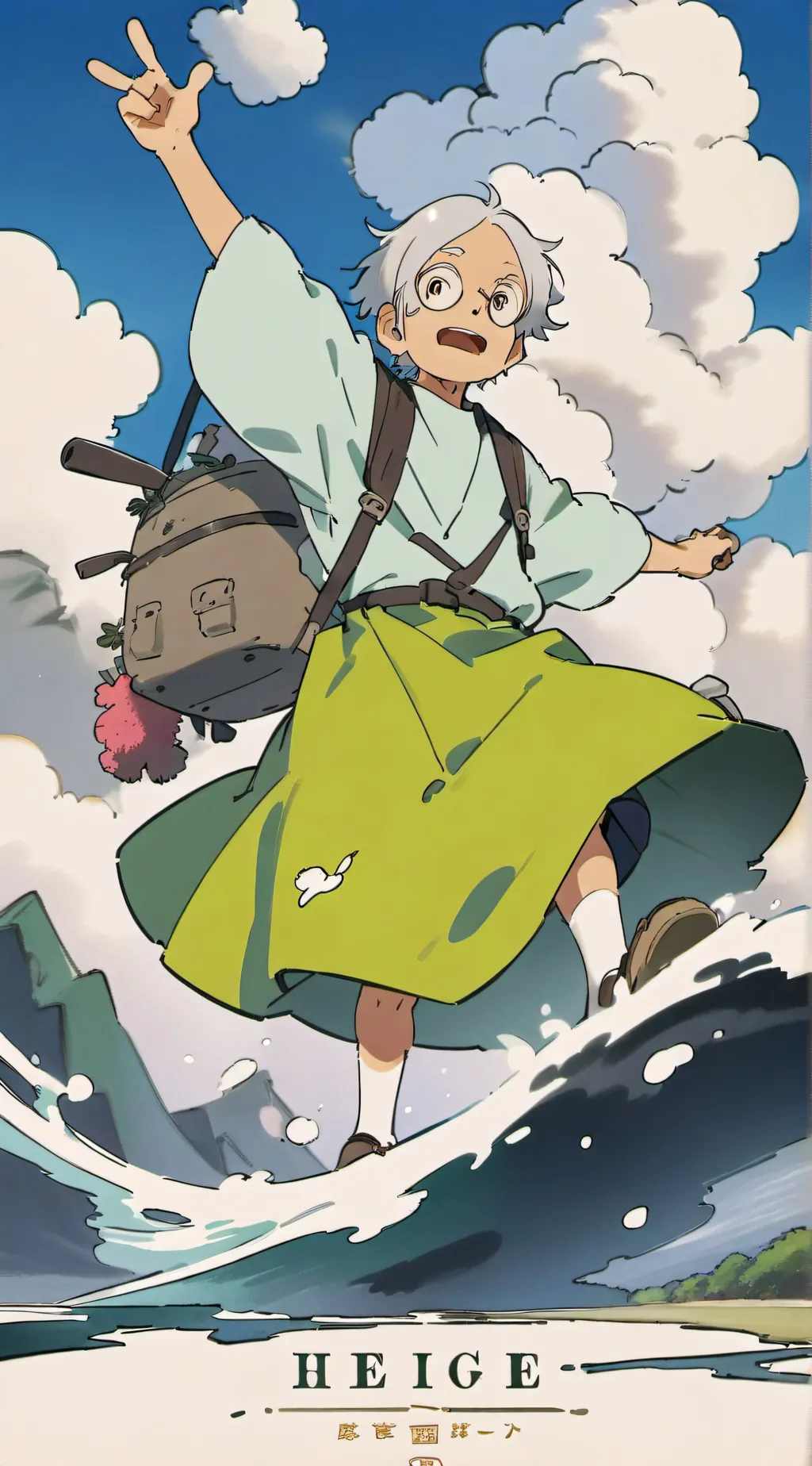 ai character: High on life  background