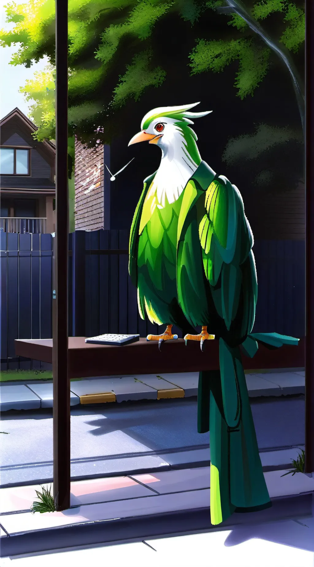 ai character: duolingo  background