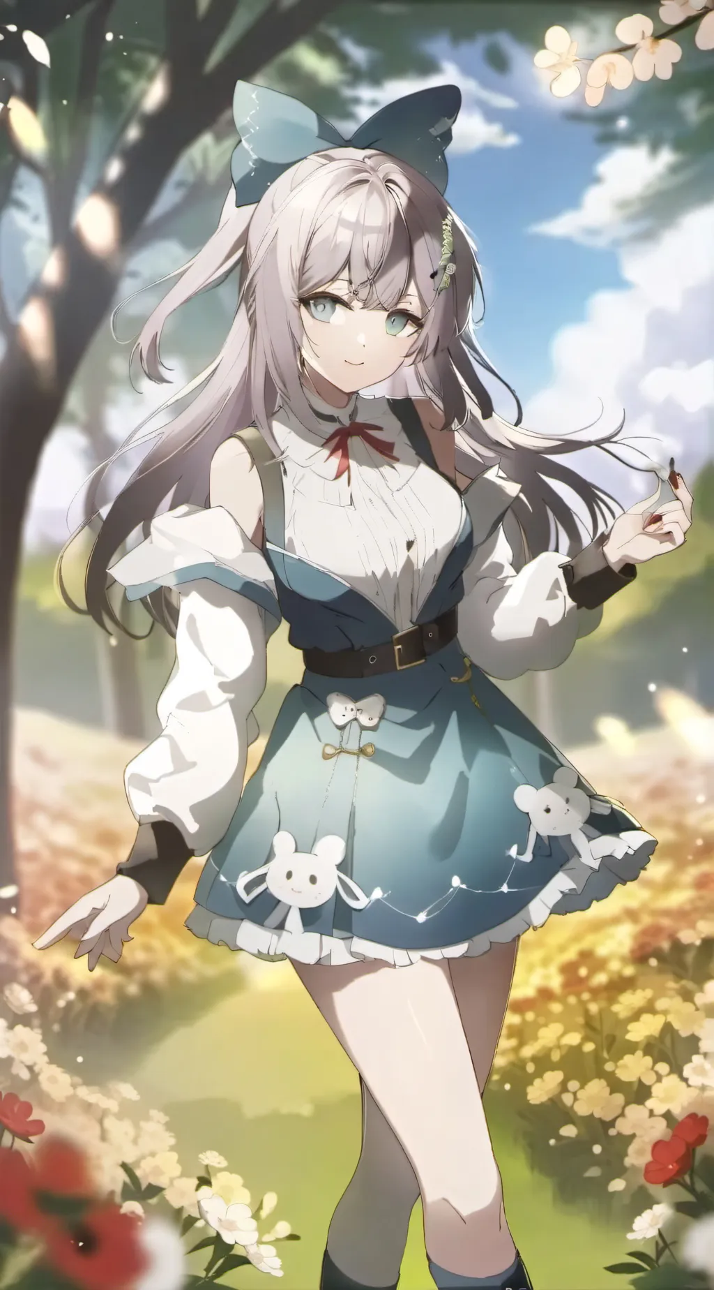 ai character: a hot girl background