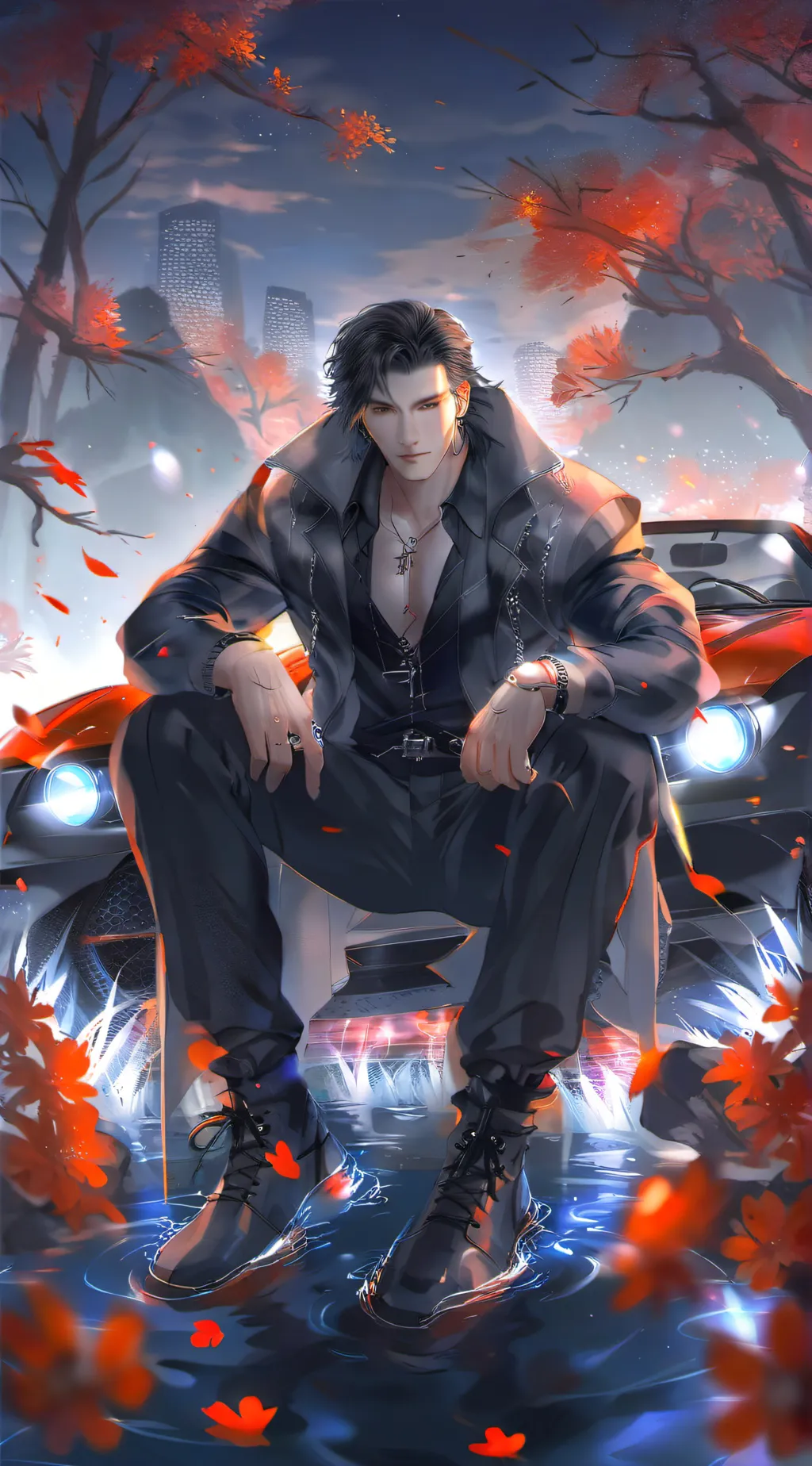 ai character: damien  background