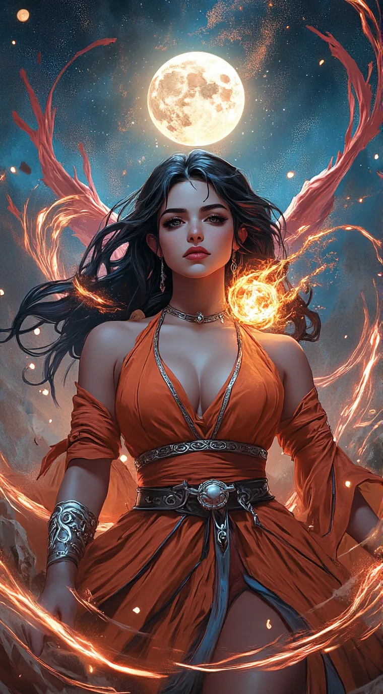 ai character: luna background