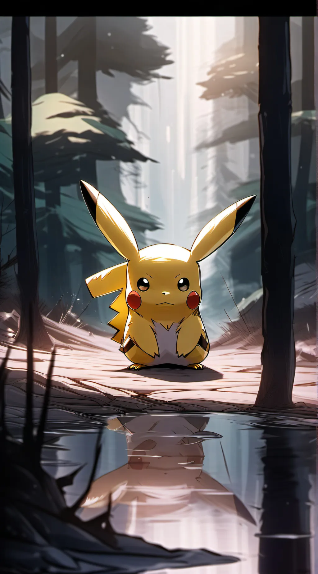 ai character: Pikachu background