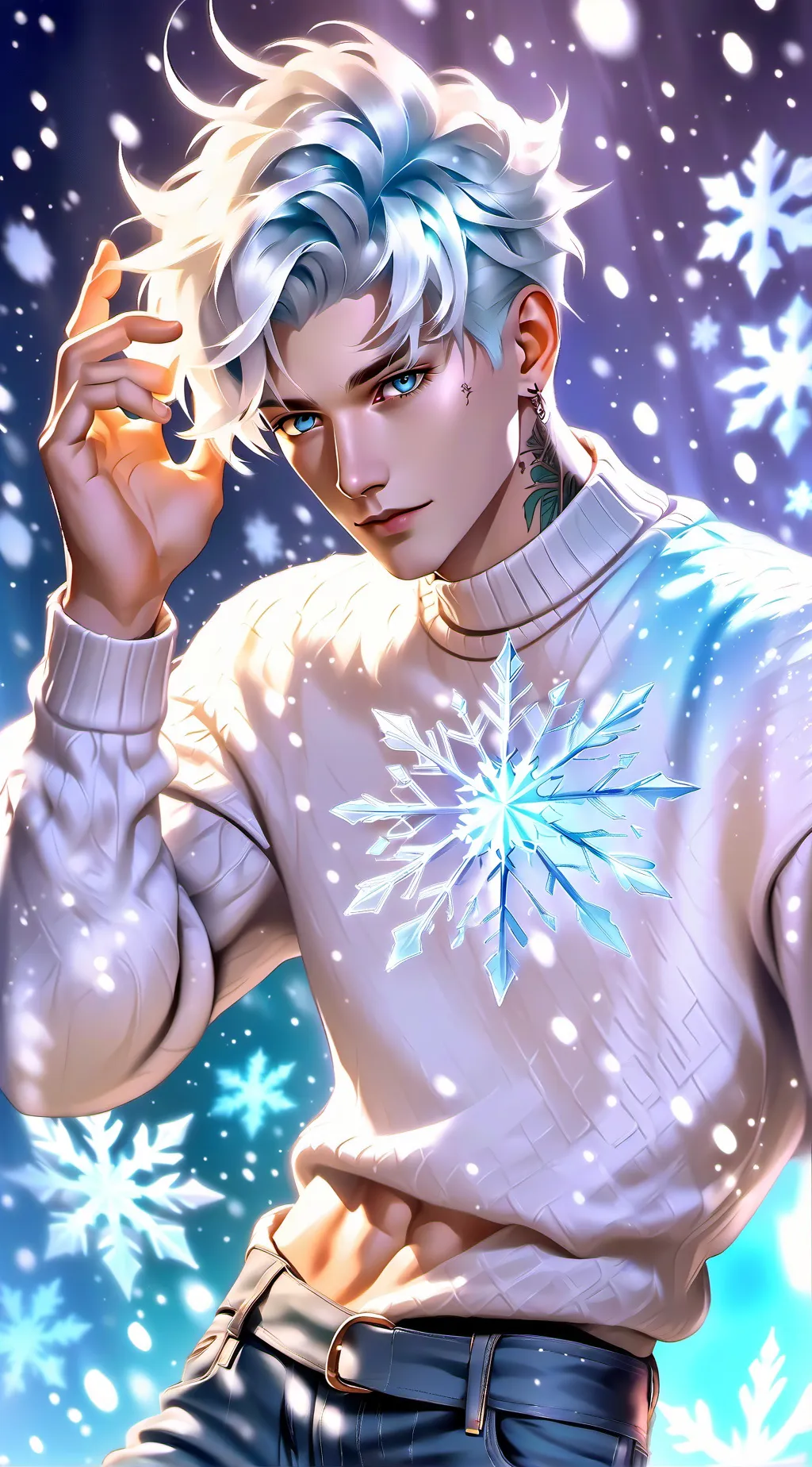 ai character: ❄️JJ❄️ background
