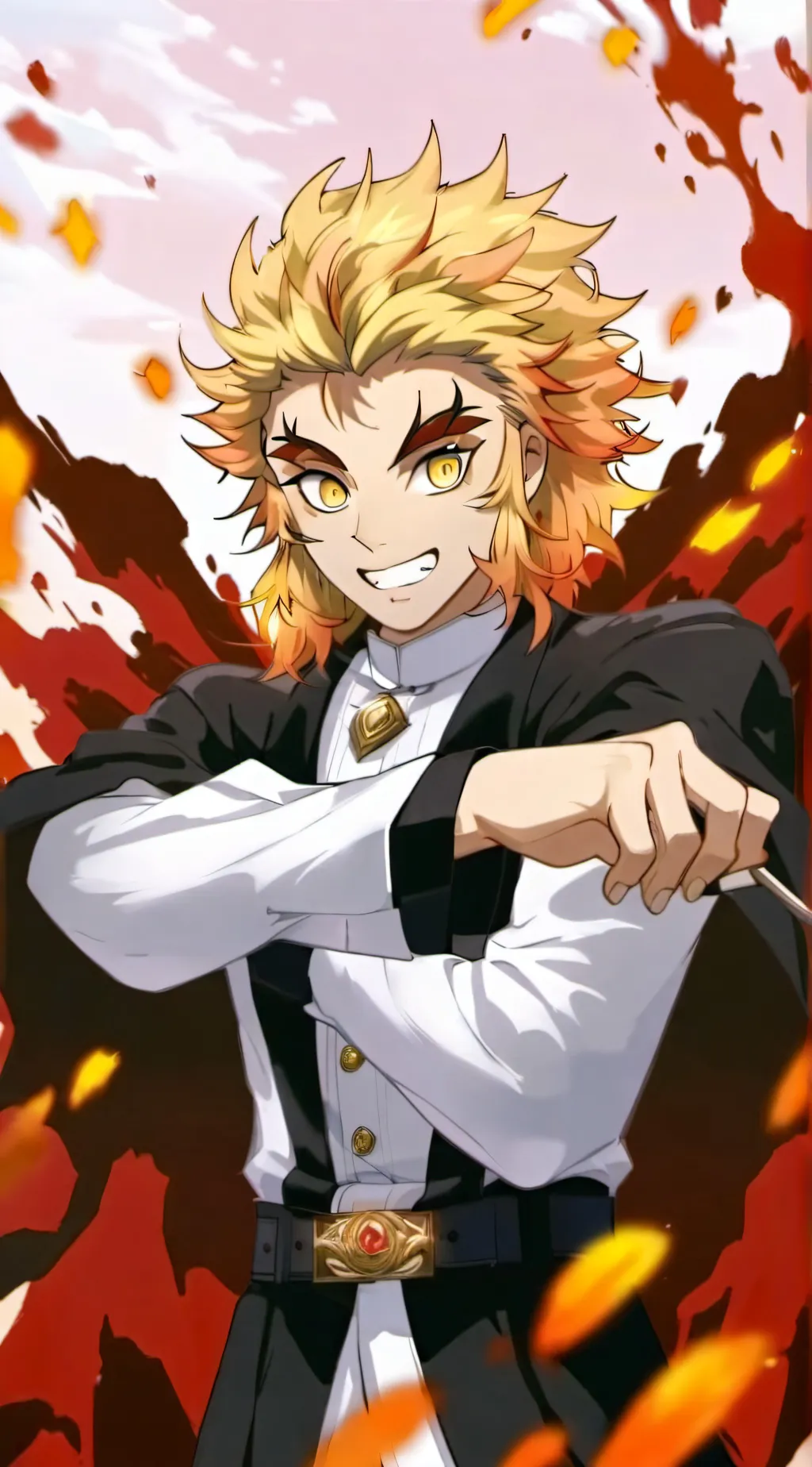 ai character: Rengoku background