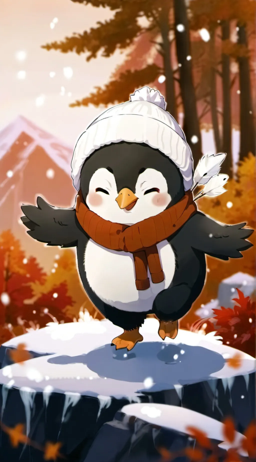 ai character: Pete The Penguin  background