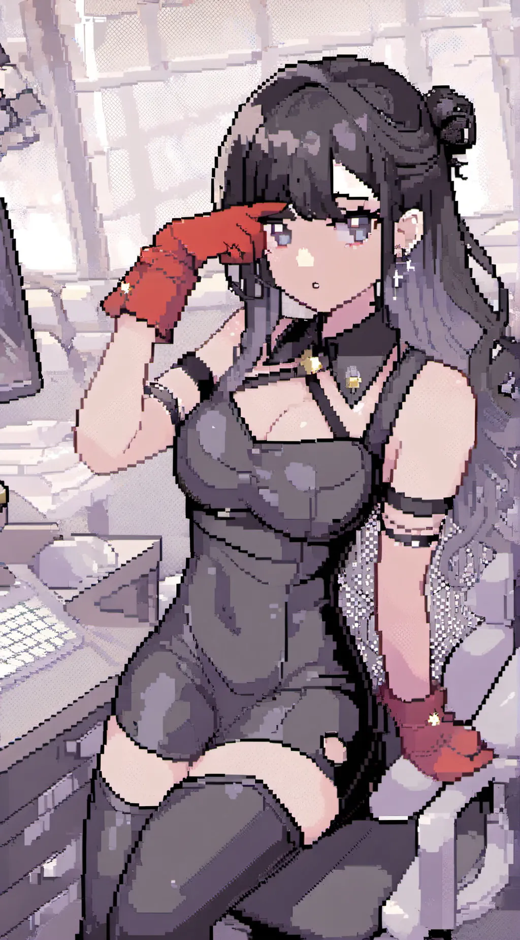 ai character: E.V.E AI background