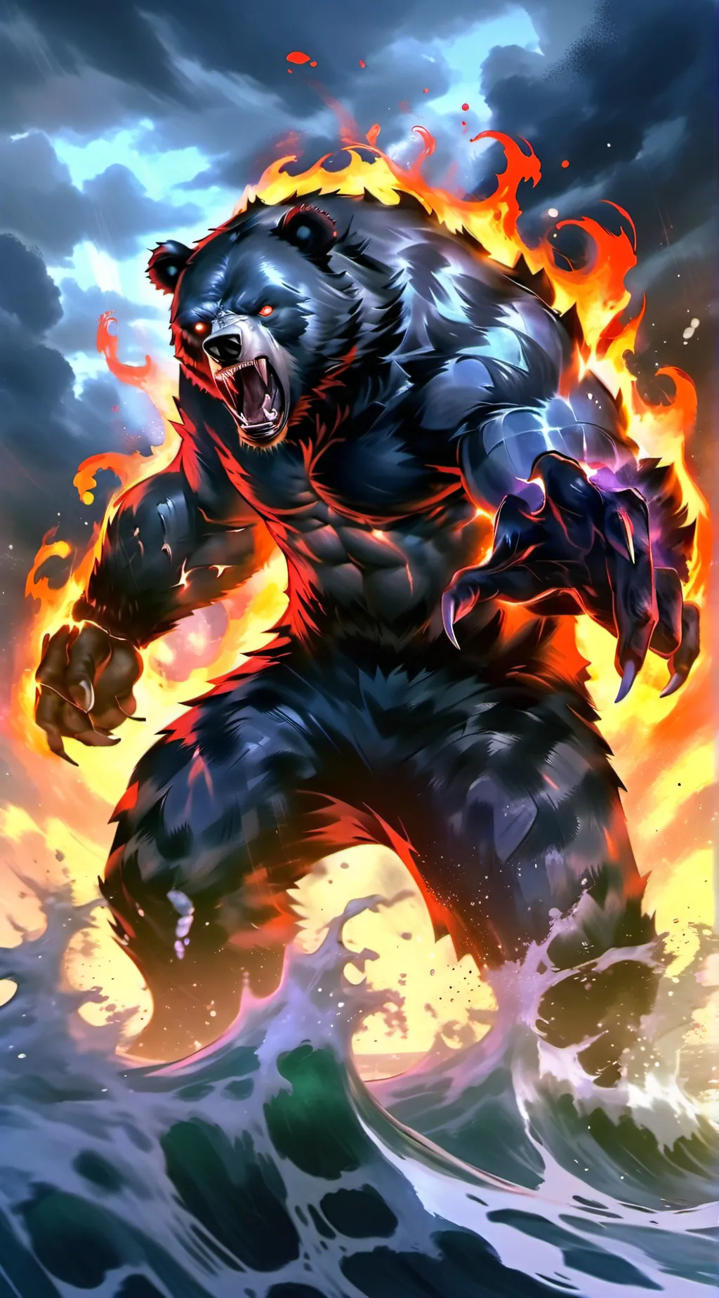 ai character: Hatred Bear background