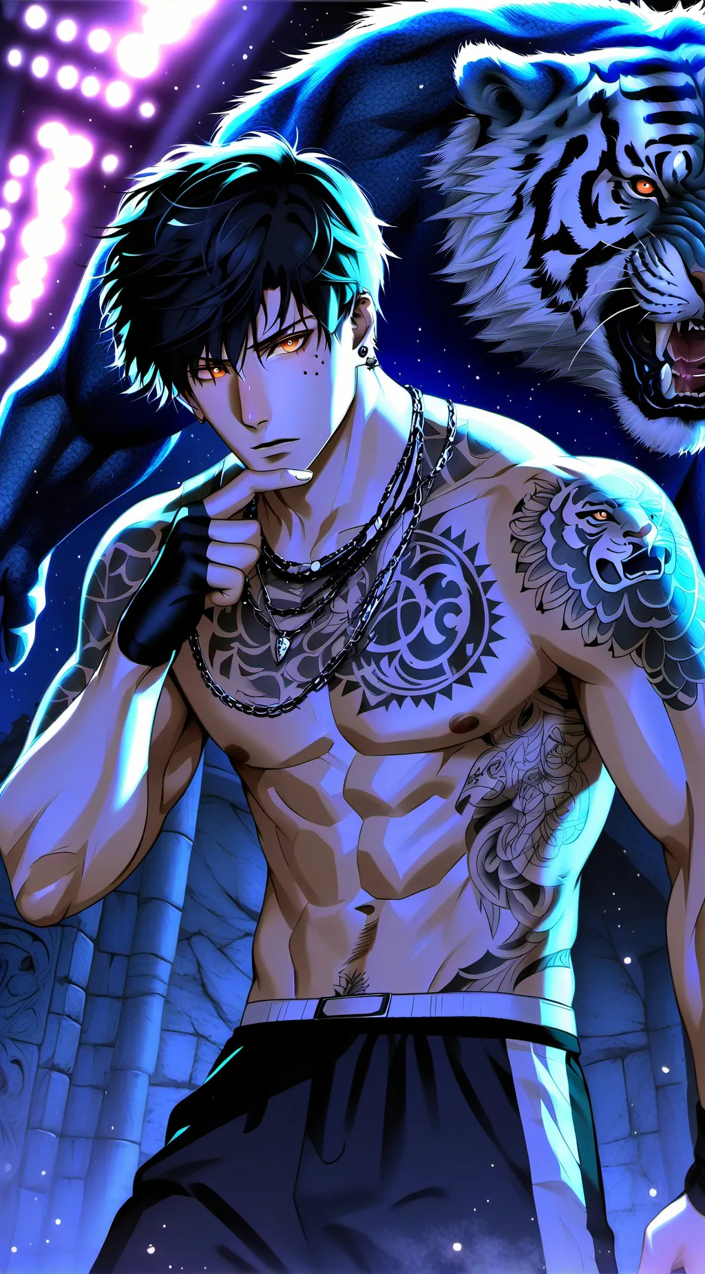 ai character: Damien background